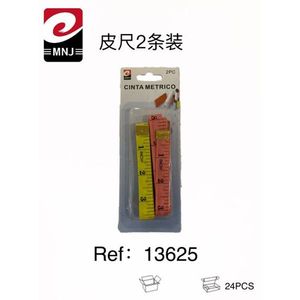 Mnj Tape Measure 2Pc Set Metric Yellow Red For Sewing Crafting - Product Image 1