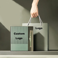 Carnets de notes et stylos de luxe A5 de haute qualité pour la personnalisation, ensembles cadeaux d'entreprise pour réunions de travail et bureau