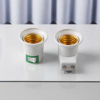 Douilles de lampe LED E27 E14 en plastique testées en usine, supports de lampe, douilles de prise, adaptateur de prise EU US avec interrupteur AC 85-165V