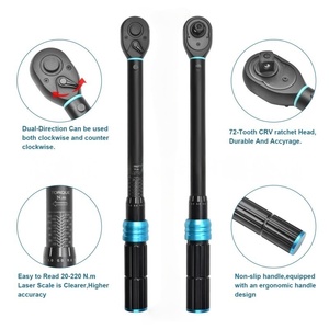Juego de Llaves Dinamométricas Ajustables Preestablecidas de 1/4'' 2-24Nm, 21 Piezas, Color Negro, 72 Dientes, Herramienta de Reparación de Bicicletas de Montaña, Llave de Trinquete - Product Image 4