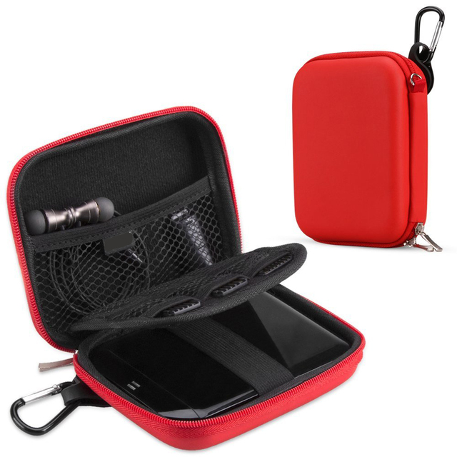 Custom Logo Premium EVA Hard USB Drive Case Portable Power Bank Charger Convenient Organizer for Travel Shockproof Accessory