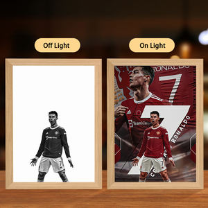 Peinture 4D de Messi, galerie de peinture LED, décoration murale, peinture intelligente, lampe de nuit avec lumières LED, art du football, décoration murale - Product Image 3