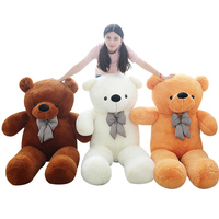 Ourson en peluche mignon en gros, ours en peluche personnalisé avec nœud, poupée en peluche pour bébé et enfant, cadeau, jouet en peluche super doux