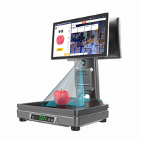Écran secondaire capacitif de 15,6 pouces (non tactile) avec imprimante d'étiquettes thermiques intégrée de 58 mm et scanner 2D