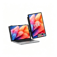 Nouveau modèle 2026 M5 Moniteur portable IPS FHD 15,6 pouces double format d'emploi et multi-angles, extension d'écran d'ordinateur portable avec USB-C HDMI