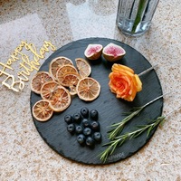 Assiette en ardoise 100% naturelle, sur mesure, durable, écologique, style campagnard, plateau de service alimentaire pour cuisine, hôtel, restaurant