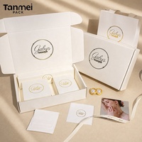 Boîte à bijoux personnalisée Tanmei avec logo, vente en gros, pour bagues, bracelets, colliers, emballage de bijoux