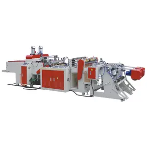 carry bag production machine nylon cutting machine making automatic polythene t-shirt plastic bag making machine price list