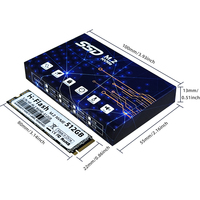 Stok Pabrik Berkualitas Tinggi M.2 Nvme 2280mm M.2Nvme 256gb 512gb 1tb Ssd untuk Desktop Laptop