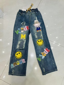 Rhinestones Cartoon Lady Denim Pant 2026 Bling Bling <strong>Women</strong> <strong>Jeans</strong> OC268 - Product Image 6