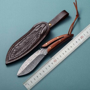 Cuchillo recto con mango remachado <span class=keywords><strong>para</strong></span> trabajos manuales pesados y proyectos <span class=keywords><strong>de</strong></span> bricolaje, agarre seguro, herramienta con hoja reforzada - Product Image 2