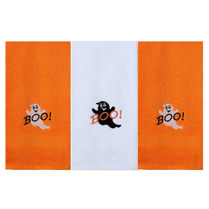 Petit fantôme orange 2 petit fantôme blanc 1