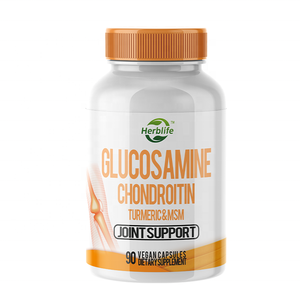 Cápsulas de Glucosamina, Condroitina, Cúrcuma y MSM, 90 Unidades, Salud Articular, Comodidad, Flexibilidad del Cartílago, Soporte, Haccp OEM ODM - Product Image 1