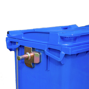 Contenedor de Basura de Plástico para Exteriores de 660L, Rectangular, con Ruedas, para Limpieza - Product Image 2