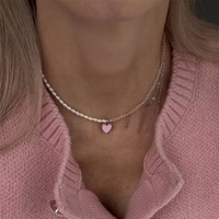 Collares de Perlas de Agua Dulce Naturales, Estilo Veraniego, para Vacaciones en la Playa, Joyería Artesanal con Temática Oceánica, Regalos para Mujer, Venta al Por Mayor