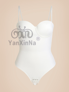 Yanxinna <span class=keywords><strong>Faja</strong></span> Moldeadora Colombiana para Mujer, Body Reductor <span class=keywords><strong>sin</strong></span> <span class=keywords><strong>Tirantes</strong></span> con Control de Abdomen y Compresión, Efecto Escultor - Product Image 4