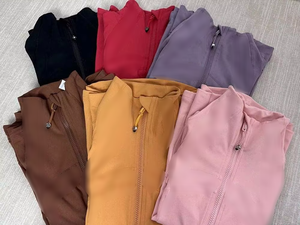 Giacca a maniche lunghe IuIu Yoga ufficiale di alta qualità, <span class=keywords><strong>con</strong></span> collo alto e <span class=keywords><strong>cerniera</strong></span> frontale, top fitness da <span class=keywords><strong>donna</strong></span>, felpa - Product Image 5