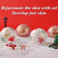 Bombes de bain de Noël artisanales, tablettes de douche relaxantes, bombes effervescentes parfumées, lavande, rose, lait, beurre de karité, boule de spa à domicile, OEM