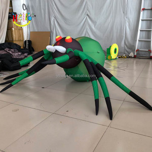 Aterrador exterior decoraciones araña led iluminación colorida Halloween inflable araña al aire libre - Product Image 2