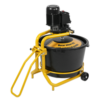 Station de mélange portable de haute qualité, seau en plastique de 65 L, station de mélange manuelle pour peinture, mortier, mélangeur à ciment à pales