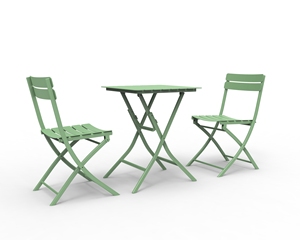 Mesa Plegable Cuadrada de Aluminio Resistente a la Oxidación, Diseño Europeo de Lujo, Apilable, Impermeable, para Exteriores, Parques, Restaurantes, Hoteles, Bares y Hogares - Product Image 5