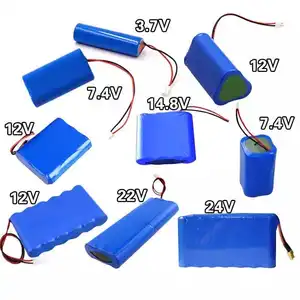 Factory made 7.4V 12.8V 24 volt multi-functional customized battery pack rechargeable 18650 21700 lithium ion batteries