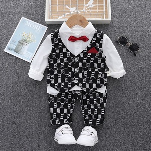 2023 abbigliamento per bambini tuta, abiti da ragazzo completi coordinati per la famiglia Blazer per bambini abiti da smoking formali 3-8 anni vestiti Casual/ - Product Image 4