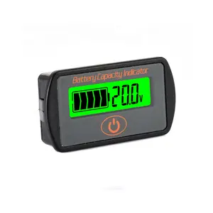 LY7S external type with case 12V24V lithium battery lead acid power display voltmeter double display surplus capacity