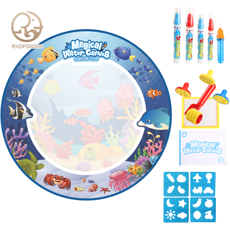 90*90CM Water Drawing Mat(Sea World Style)