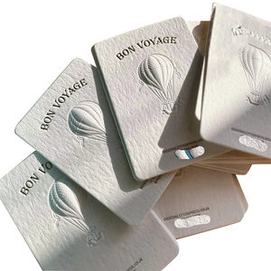 Cartes de visite 3D personnalisées de luxe, impression en relief et en creux sur papier d'art, impression typographique - Product Image 5