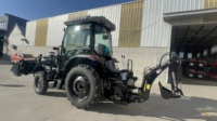 4x4 50PS Landwirtschaftlicher 4-Takt-Rasenmäher-Traktor zum Verkauf mit CE-Zertifizierung, Heckbagger und Lader