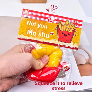 Ultra-soft Clay-like Edible Fries-shaped <b>Squishy</b> Toy-pressure-relieving Stress Relief Realistic Fries Venting Toy - Product Image 4
