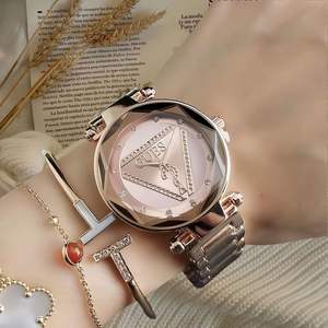 Reloj de cuarzo con correa de cuero/cuero de cocodrilo estilo empresarial para mujer - Product Image 5