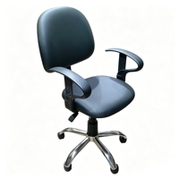 Chaise de travail ergonomique à roulettes, réglable en hauteur, pour laboratoire, salon, personnel de bureau, chaise pivotante avec dossier, tabouret de travail à roulettes pour salon