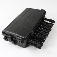 Boîtier de distribution de fibre optique extérieur 16 cœurs SC UPC FTTH 5G avec répartiteur 1x16 et connecteurs SC