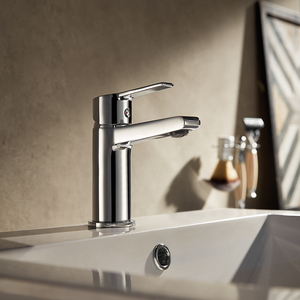 Sanipro đương đại Chrome hoàn thành đồng cơ thể lưu vực tap nước nóng và lạnh Mixer phòng tắm bồn rửa vòi nước cho nhà - Product Image 6