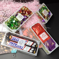 Boîte d'emballage cadeau transparente en PVC, boîte cadeau transparente en PVC PET avec logo, boîtes à bonbons