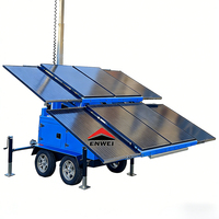 Trailer Kamera Keamanan Surya Multifungsi, Trailer CCTV Surya Besar untuk Pemantauan Tempat Parkir