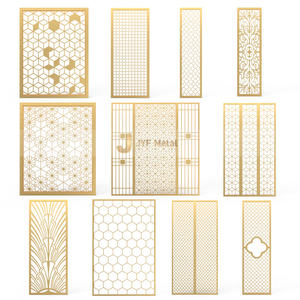 Pantalla divisoria de acero inoxidable con corte láser plegable de estilo moderno EX359 para aplicaciones divisorias de ambientes con diseño de tema artístico - Product Image 5