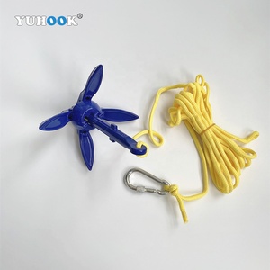 Kit d'<span class=keywords><strong>ancre</strong></span> à grappin pliant en aluminium léger Yuhook avec accessoires marins essentiels à flotteur <span class=keywords><strong>pour</strong></span> l'ancrage de <span class=keywords><strong>bateau</strong></span> - Product Image 2