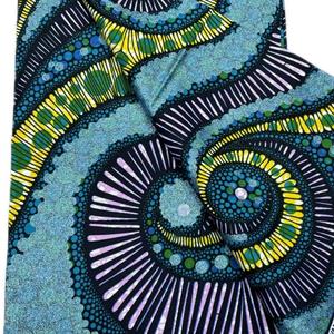 Satin ciré en stock, satin de coton brillant/pailleté, S-Wax, <span class=keywords><strong>Pagne</strong></span> Africain, Tissu Kente, Capulana, Tissus Africains, Bazin Riche pour <span class=keywords><strong>Homme</strong></span> - Product Image 2
