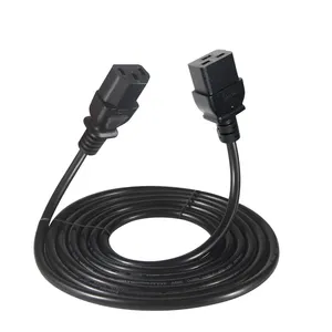 Heavy Duty lock IEC320 C19 Plug to C13 Socket Power Extension Cord C19 C13 Power Mains Converter Cable 1.8m for PDU UP