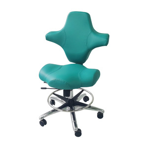 Surgical <b>Stool</b> With Backrest Stainless Steel <b>Adjustable</b> <b>Height</b> Doctor Chair Laboratory Furniture - Product Image 2