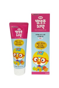 Wholesale Korea Custom Pororo Kids <b>Toothpaste</b> 90g Mixed Fruit <b>Flavor</b> Children Fluoride Free Oral Care Made in Korea - Product Image 3