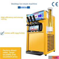 Machine à glace molle commerciale en acier inoxydable 304, congélation rapide, étanche, silencieuse, certifiée CE