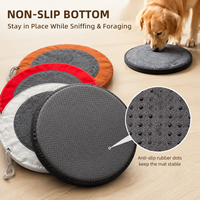 Alfombra Olfativa de Fieltro Lavable y Resistente a Mordidas para Perros, Juguete Interactivo de Rompecabezas para Entrenamiento en Interiores, Cuenco Ajustable de Alimentación Lenta