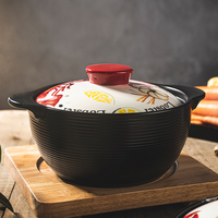 Marmite en céramique multi-taille, casserole créative en céramique pour restaurant, pot à soupe ouvert pour la maison, offre spéciale