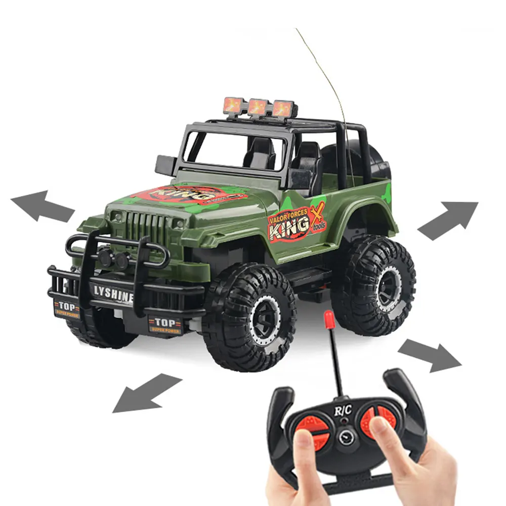 1:18 remote control off-road vehicle lights hummer electric remote control car model boy toys