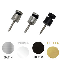 Nouvel arrivage : Support de verre en acier inoxydable pour balustrade d'escalier, intérieur/extérieur, avec goujon de fixation
