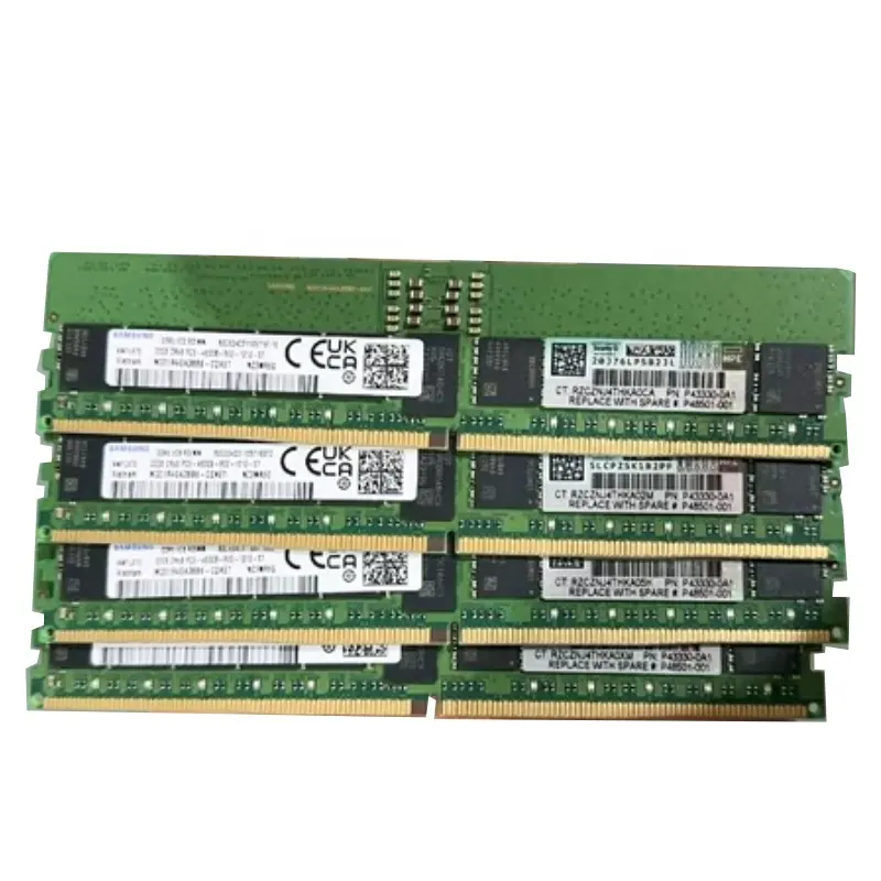 नया P43328-B21 DDR5-4800 32GB ddr5 रैम डुअल रैंकx8 CAS-40-39-39 स्मार्ट मेमोरी किट।